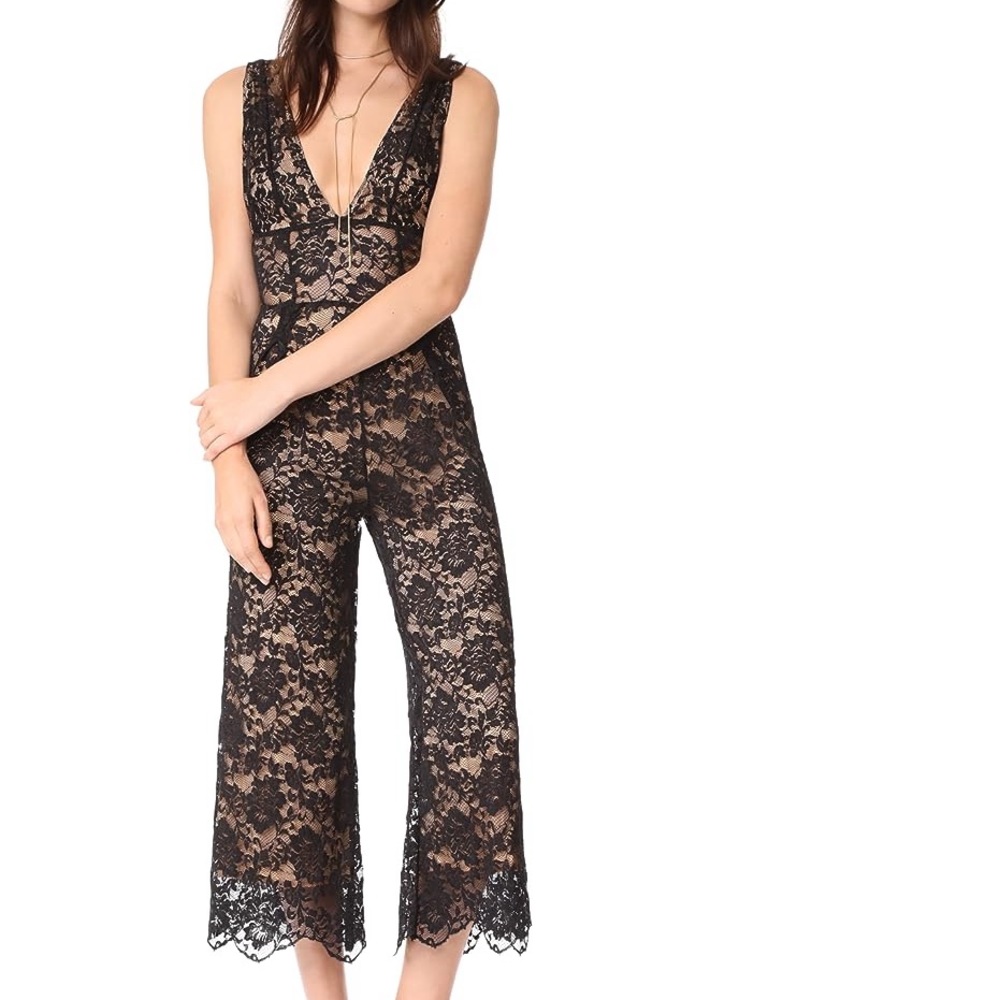 Nightcap Black Lace Jumpsuit